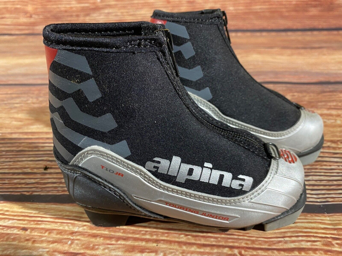 Alpina T10jr Kids Nordic Cross Country Ski Boots Size EU26 US9 NNN A-1277