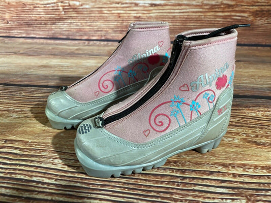 Alpina ST10jr Cross Country Ski Boots Classic NNN EU 27 US 10 Kids 180mm A-1068