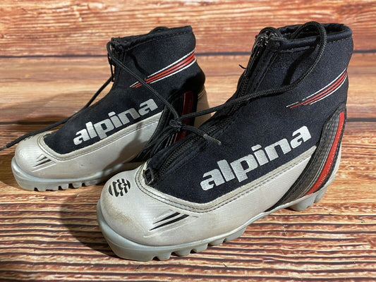 Alpina ST10jr Cross Country Ski Boots Classic NNN EU 31 US 13 Kids 205mm A-1264