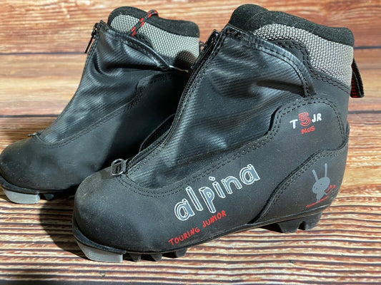 Alpina T5 Cross Country Ski Boots Classic NNN EU 29 US 11.5 Kids 195mm A-1225