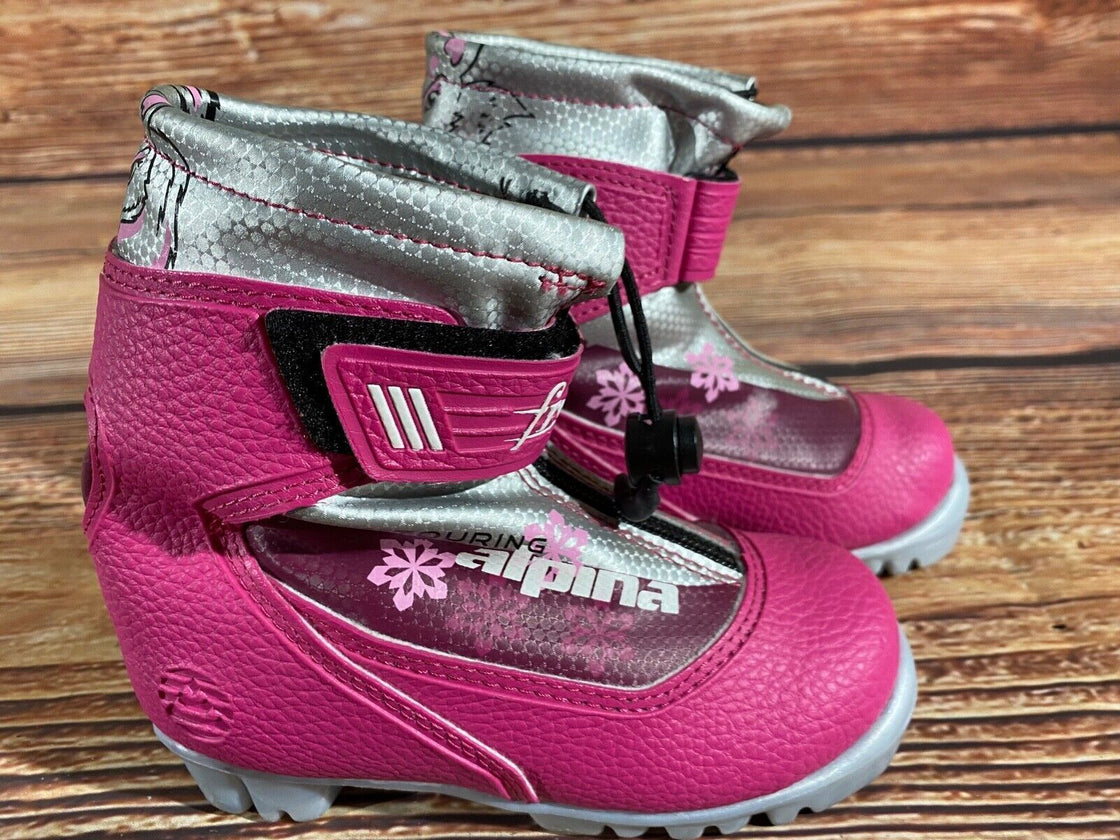 Alpina Frost Kids Nordic Cross Country Ski Boots Size EU28 US10.5 NNN A-1273