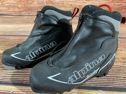 Alpina T5plus Cross Country Ski Boots Classic NNN EU 30 US 12 Kids 200mm A-1211