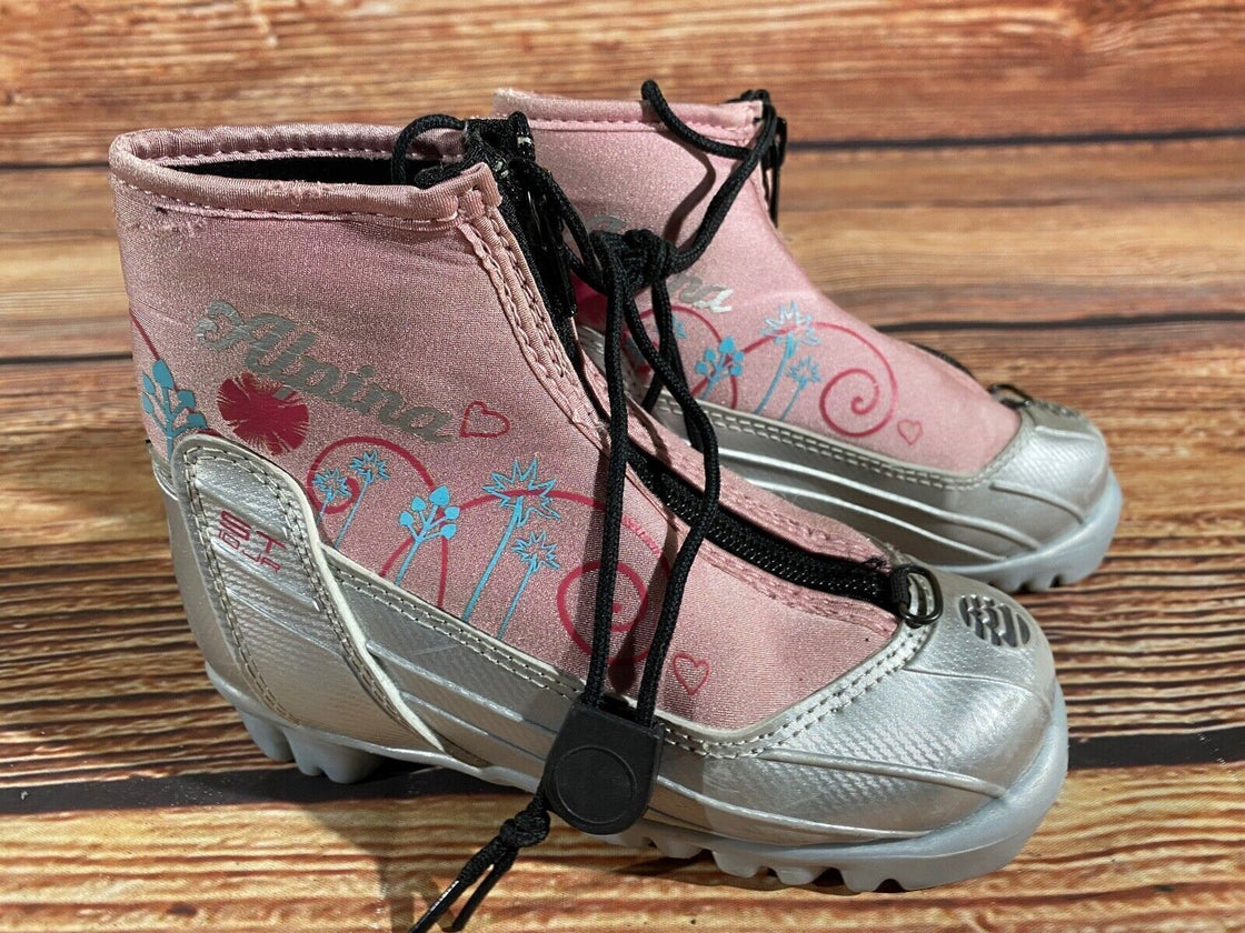 Alpina ST10jr Kids Nordic Cross Country Ski Boots Size EU29 US11 NNN A-1337