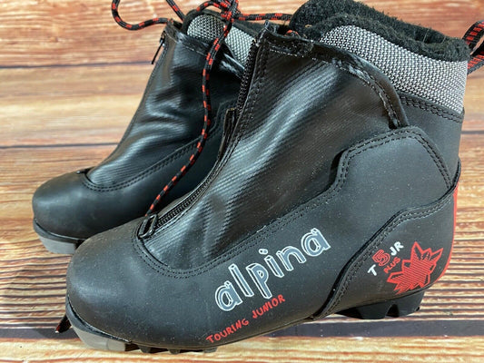 Alpina T5jr Cross Country Ski Boots Classic NNN EU 33 US 2 Kids 220mm A-1379