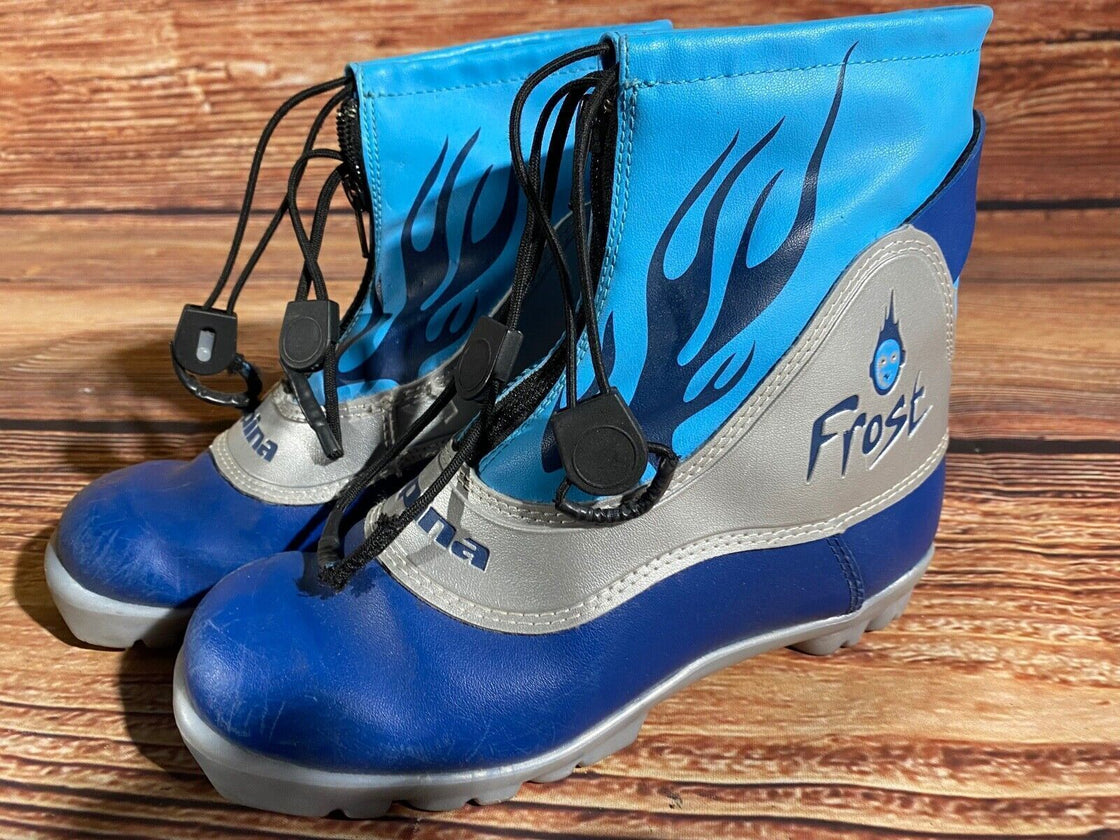 Alpina Frost Kids Nordic Cross Country Ski Boots Size EU35 US3.5 NNN A-1260
