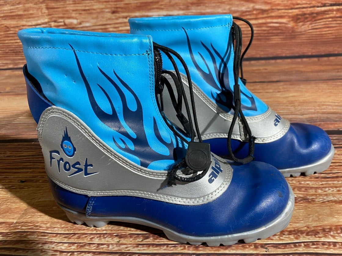 Alpina Frost Kids Nordic Cross Country Ski Boots Size EU35 US3.5 NNN A-1260