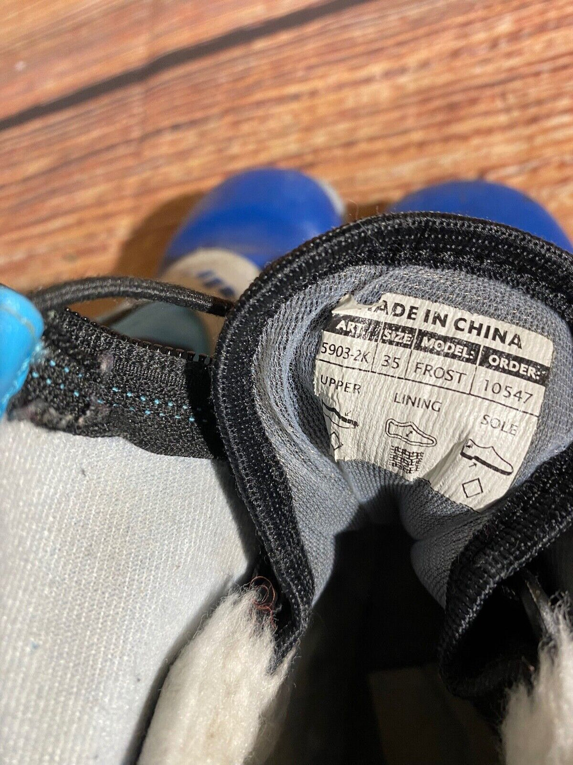 Alpina Frost Kids Nordic Cross Country Ski Boots Size EU35 US3.5 NNN A-1260