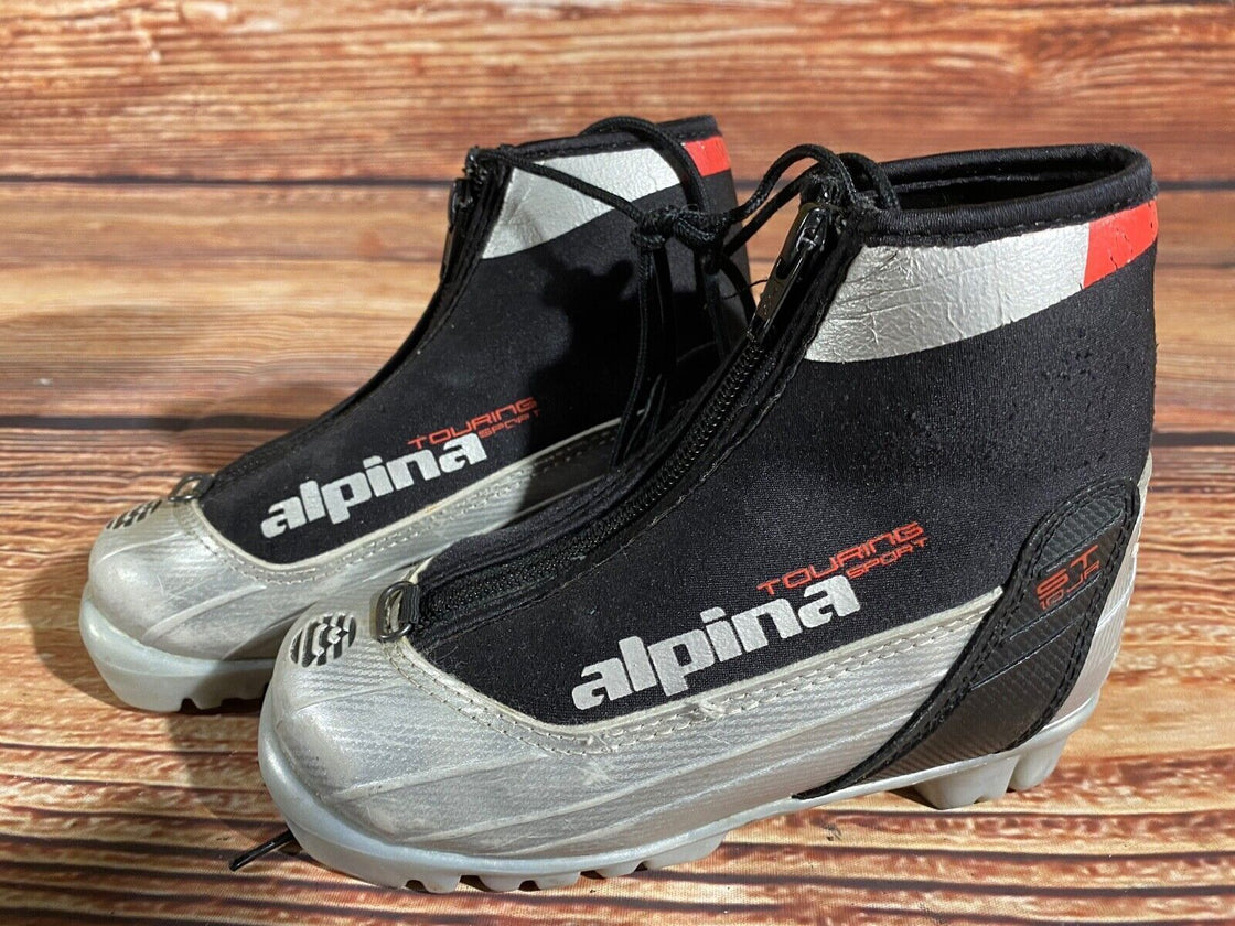 Alpina ST10jr Kids Nordic Cross Country Ski Boots Size EU28 US10.5 NNN A-1265