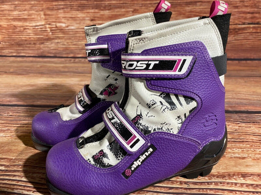 Alpina Frost Cross Country Ski Boots Classic NNN EU 33 US 2 Kids 220mm A-1187