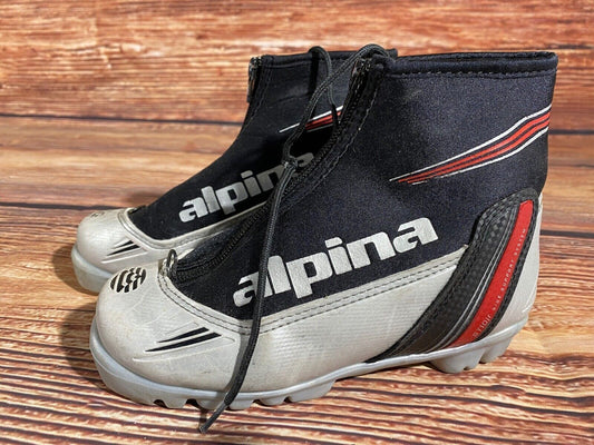 Alpina ST10j Cross Country Ski Boots Classic NNN EU 34 US 3 Kids 225mm A-1032