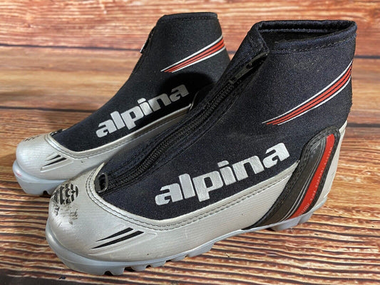 Alpina ST10jr Cross Country Ski Boots Classic NNN EU 31 US 13 Kids 205mm A-1095