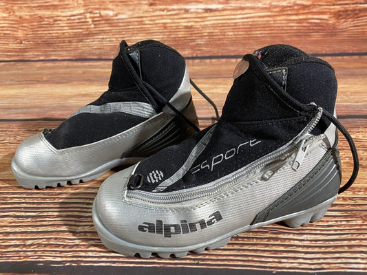 Alpina ST11j Cross Country Ski Boots Classic NNN EU 31 US 13 Kids 205mm A-1373