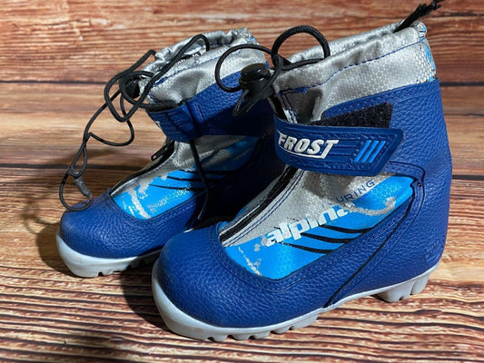 Alpina Frost Cross Country Ski Boots Classic NNN EU 29 US 11.5 Kids 195mm A-1349