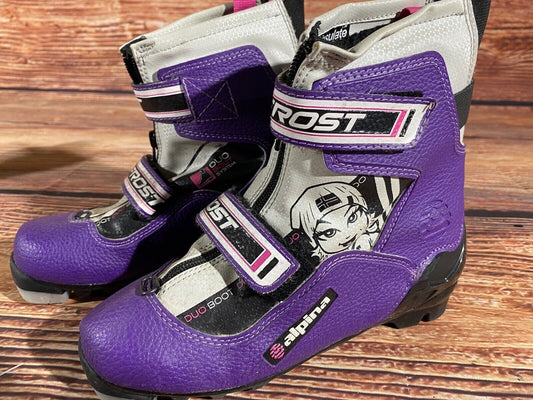 Alpina Frost Cross Country Ski Boots Classic NNN EU 35 US 3.5 Kids 230mm A-1176
