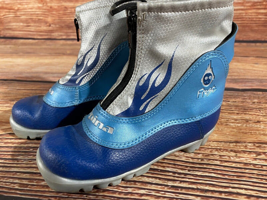 Alpina Frost Cross Country Ski Boots Classic NNN EU 31 US 13 Kids 205mm A-1193
