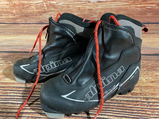 Alpina T5plus Cross Country Ski Boots Classic NNN EU 30 US 12 Kids 200mm A-1340