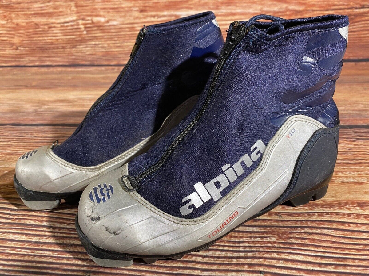 Alpina T10jr Cross Country Ski Boots Classic NNN EU 35 US 3.5 Kids 230mm A-1206