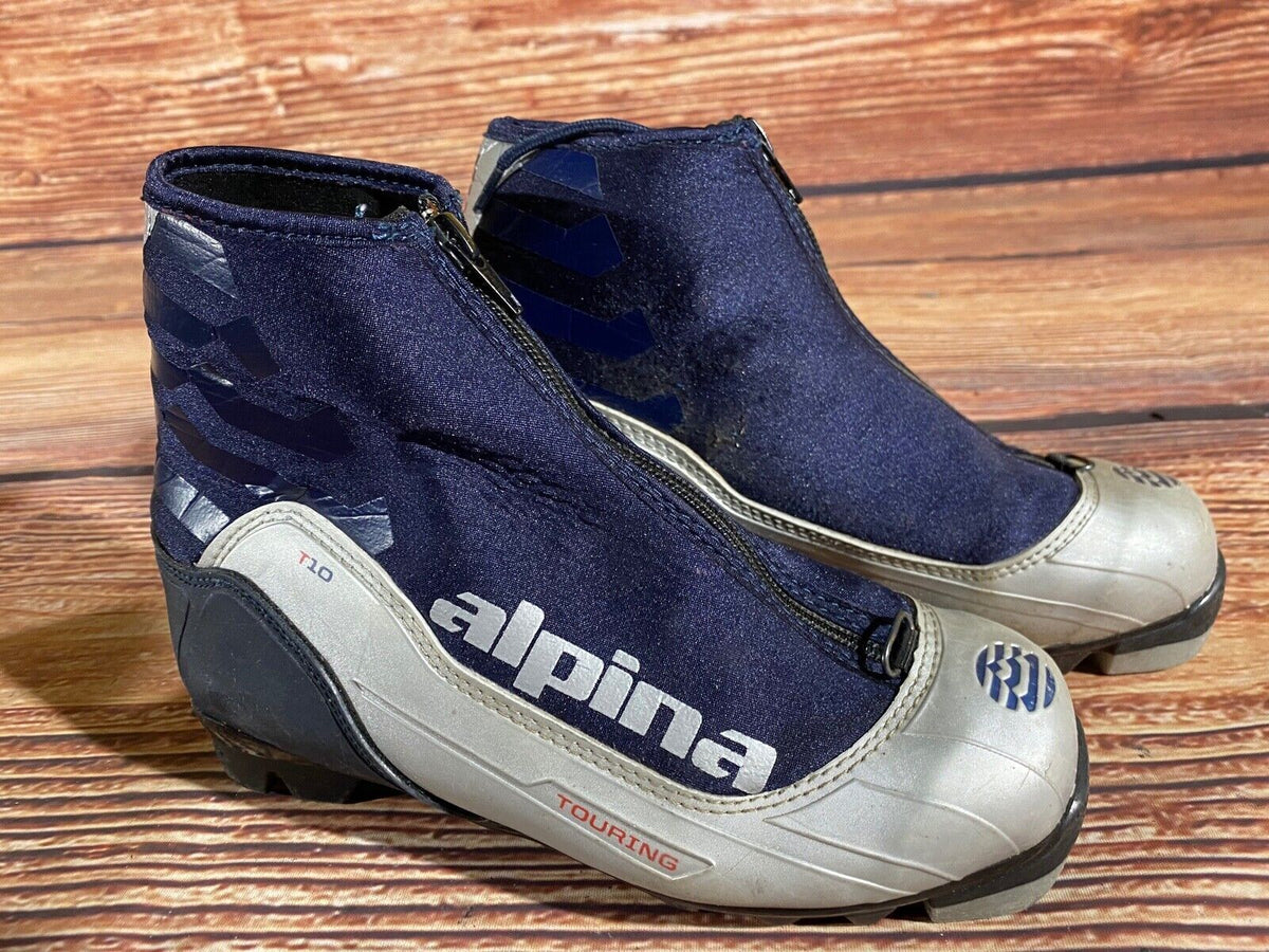 Alpina T10jr Cross Country Ski Boots Classic NNN EU 35 US 3.5 Kids 230mm A-1206