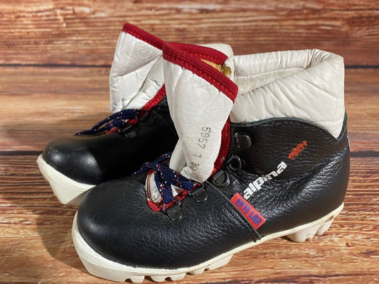 Alpina Cross Country Ski Boots Classic NNN EU 30 US 12 Kids 200mm A-1269