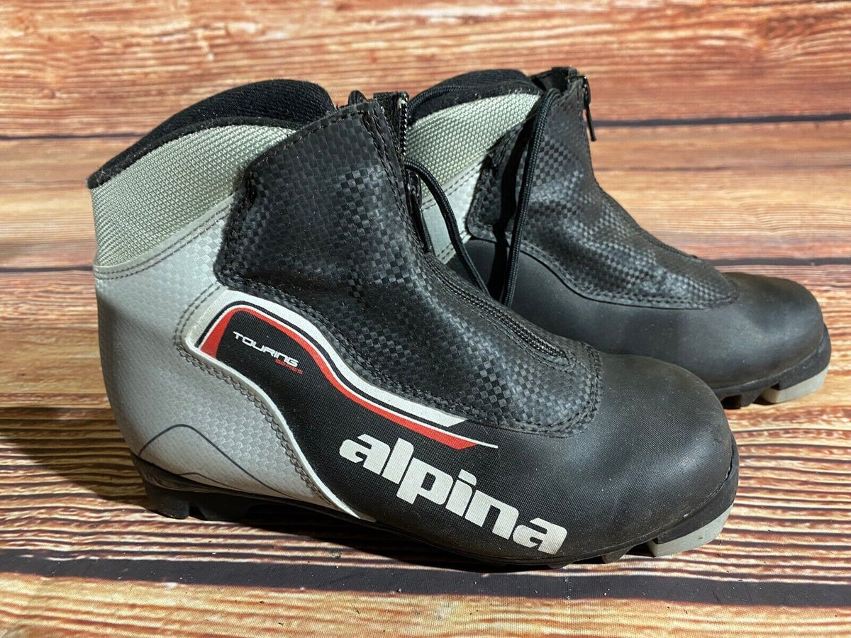 Alpina Touring Cross Country Ski Boots Classic NNN EU 35 US 3.5 Kids A-1321