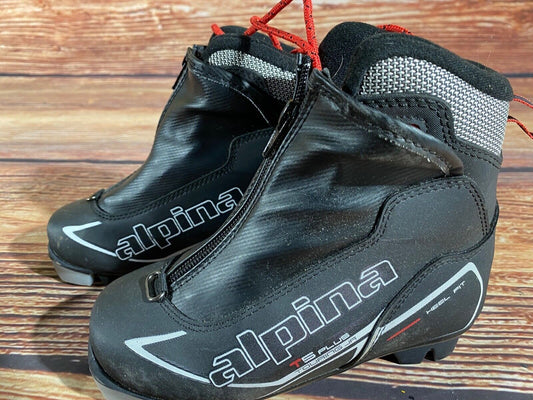 Alpina T5plus Cross Country Ski Boots Classic NNN EU 31 US 13 Kids 205mm A-1306