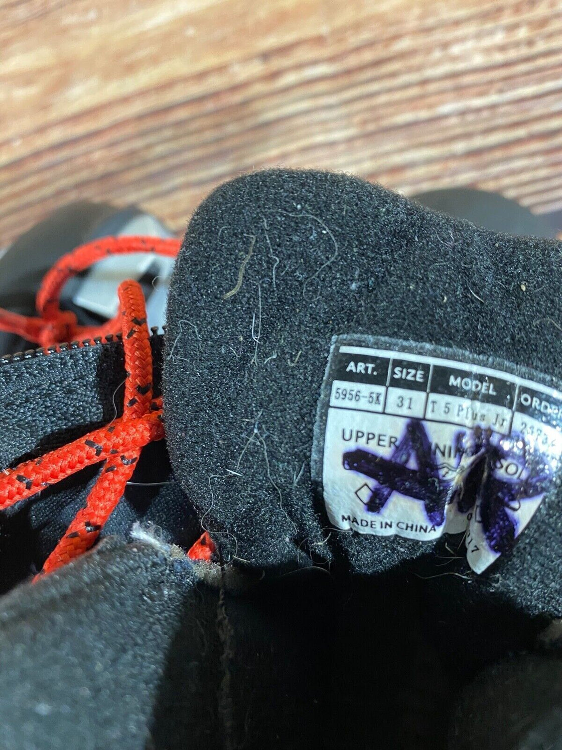 Alpina T5plus Kids Nordic Cross Country Ski Boots Size EU31 US12.5 NNN A-1306