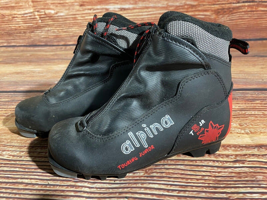 Alpina T5plus Cross Country Ski Boots Classic NNN EU 34 US 3 Kids 225mm A-1315