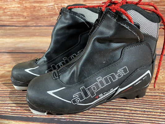 Alpina T5plus Cross Country Ski Boots Classic NNN EU 35 US 3.5 Kids 230mm A-1244