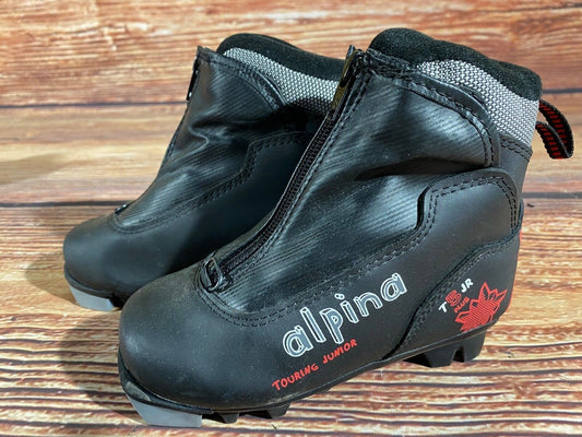 Alpina T5jr Cross Country Ski Boots Classic NNN EU 28 US 10.5 Kids 185mm A-1168
