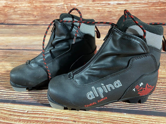 Alpina T5plus Cross Country Ski Boots Classic NNN EU 31 US 13 Kids 205mm A-1310