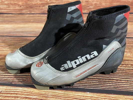 Alpina T10jr Cross Country Ski Boots Classic NNN EU 33 US 2 Kids 220mm A-1279