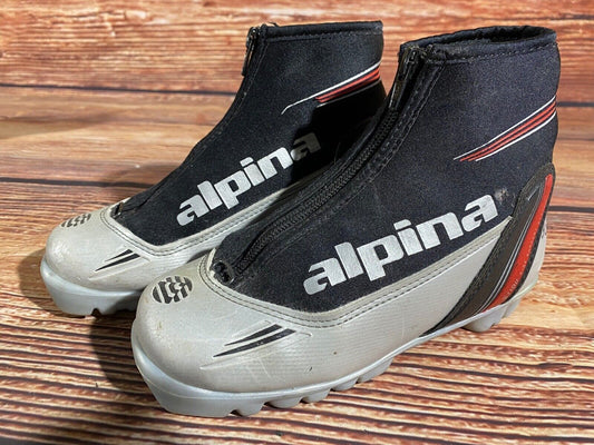Alpina ST10jr Cross Country Ski Boots Classic NNN EU 34 US 3 Kids 225mm A-1295