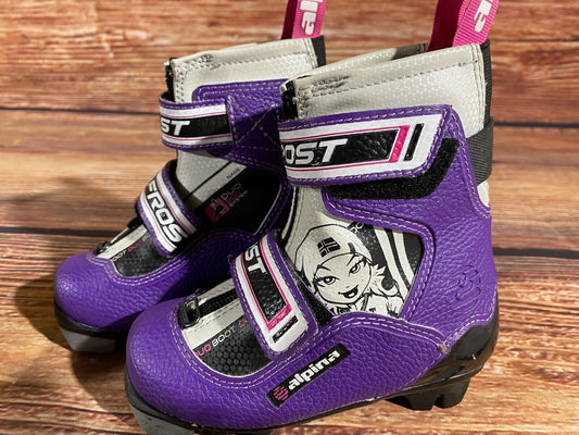 Alpina FrostNordic Cross Country Ski Boots Classic NNN EU 32 US 1.5 Kids A-1051