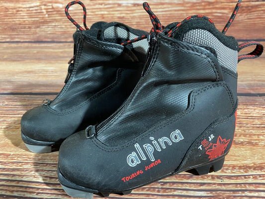 Alpina T5jr Cross Country Ski Boots Classic NNN EU 28 US 10.5 Kids 185mm A-1331