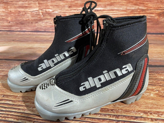 Alpina ST10jr Cross Country Ski Boots Classic NNN EU 30 US 12 Kids 200mm A-1070
