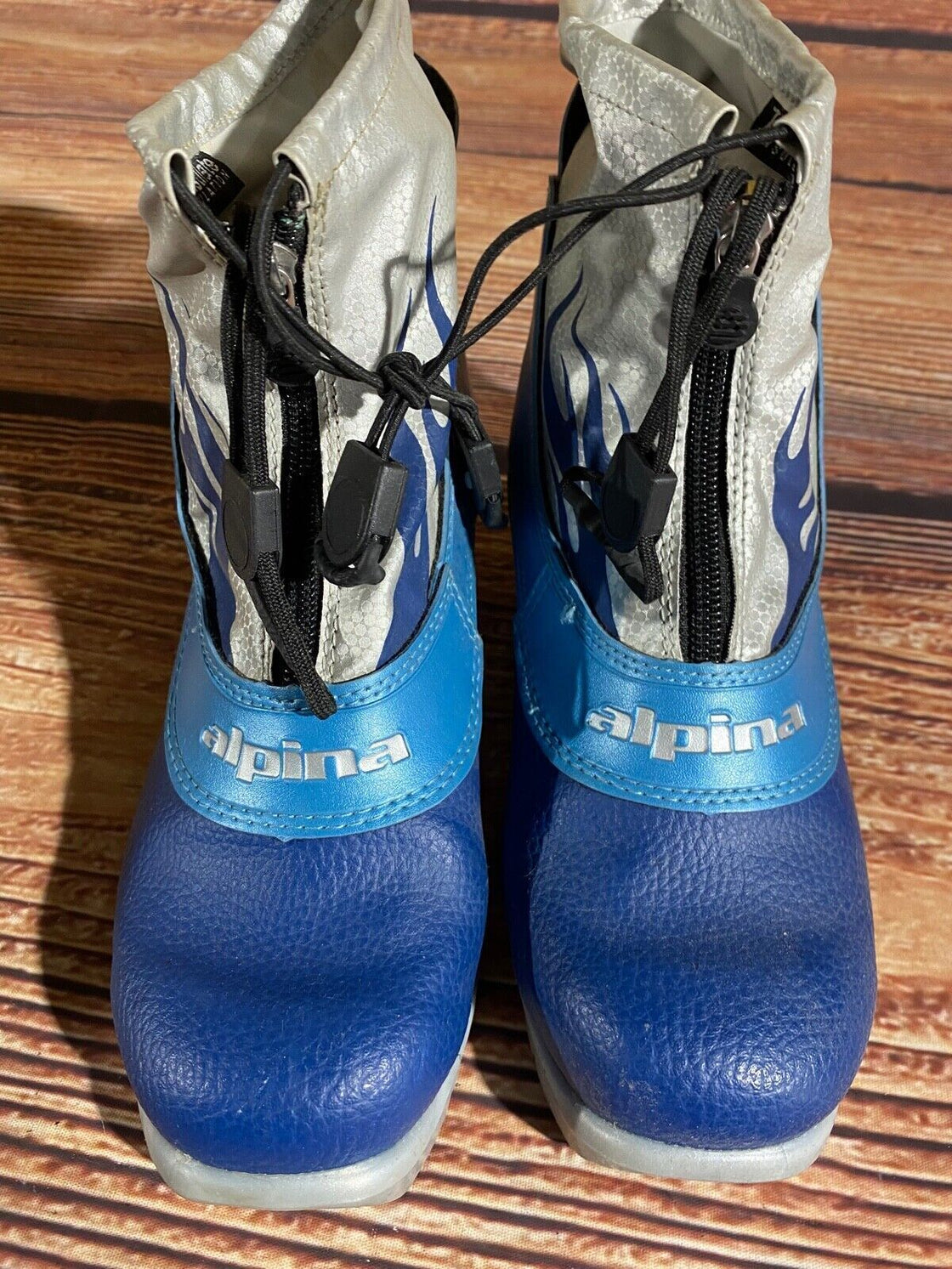 Alpina Frost Kids Nordic Cross Country Ski Boots Size EU36 US4.5 NNN A-1261