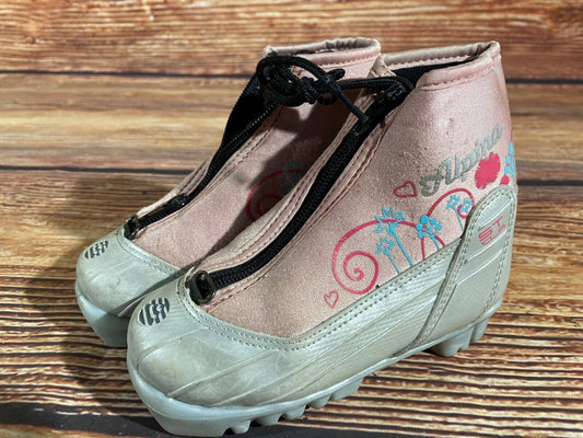 Alpina ST10jr Cross Country Ski Boots Classic NNN EU 28 US 10.5 Kids A-1335