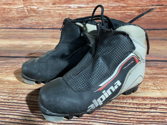 Alpina Touring Cross Country Ski Boots Classic NNN EU 32 US 1.5 Kids A-1356