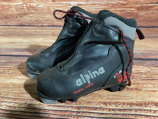 Alpina T5plus Cross Country Ski Boots Classic NNN EU 28 US 10.5 Kids A-1314