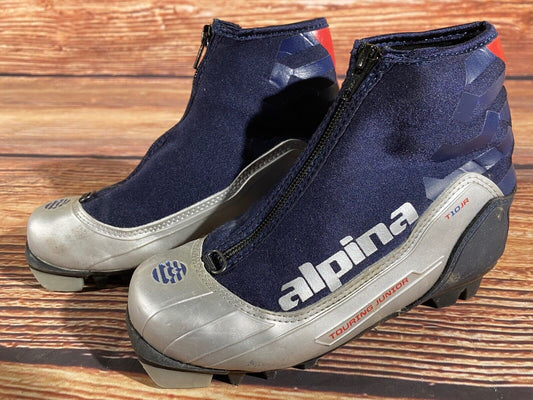 Alpina T10jr Cross Country Ski Boots Classic NNN EU 33 US 2 Kids 220mm A-1238