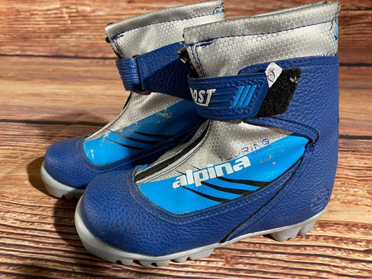 Alpina Frost Cross Country Ski Boots Classic NNN EU 30 US 12 Kids 200mm A-1186