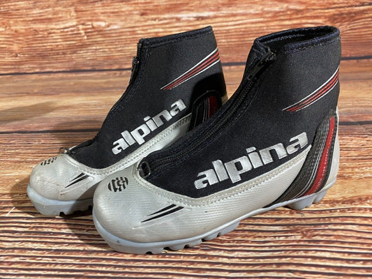 Alpina ST10jr Cross Country Ski Boots Classic NNN EU 33 US 2 Kids 220mm A-1173