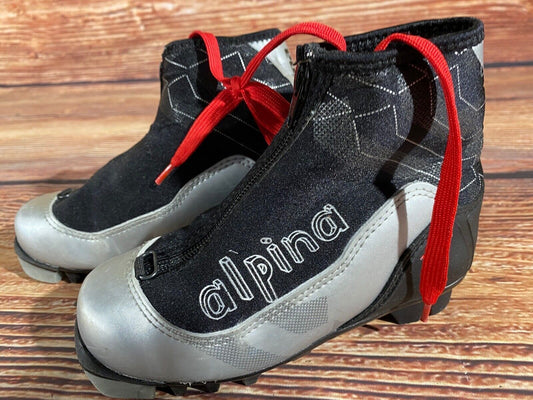 Alpina T10jr Cross Country Ski Boots Classic NNN EU 31 US 13 Kids 205mm A-1369