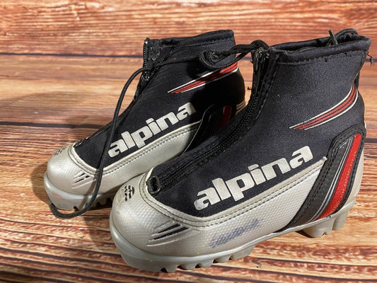 Alpina ST10jr Cross Country Ski Boots Classic NNN EU 28 US 10.5 Kids A-1262