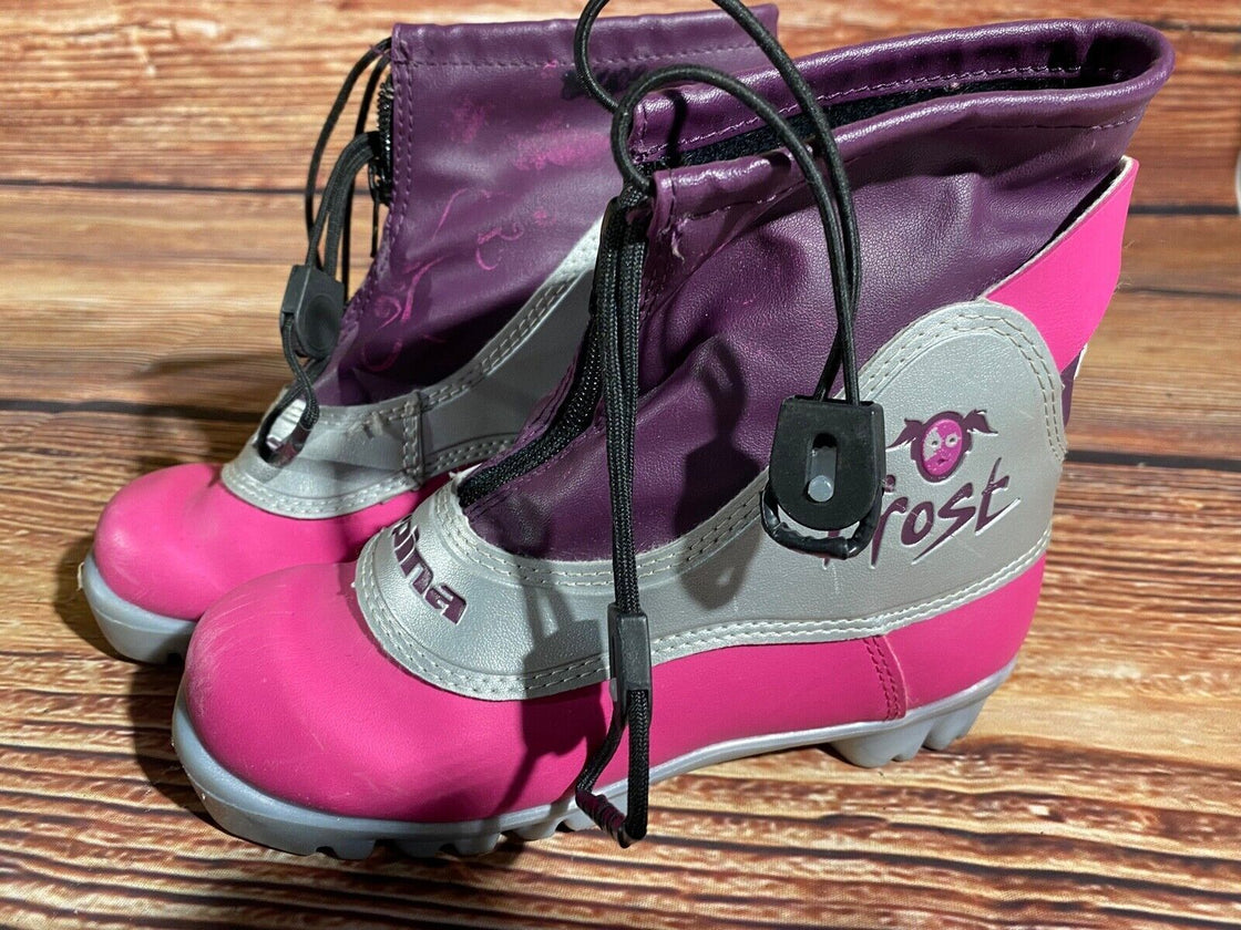 Alpina Frost Kids Nordic Cross Country Ski Boots Size EU32 US1.5 NNN A-1350