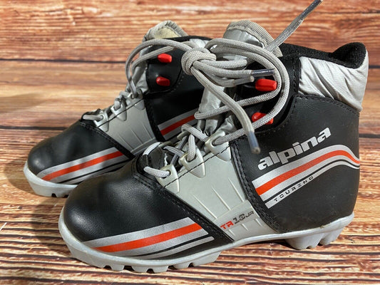 Alpina TT10jr Cross Country Ski Boots Classic NNN EU 33 US 2 Kids 220mm A-1174