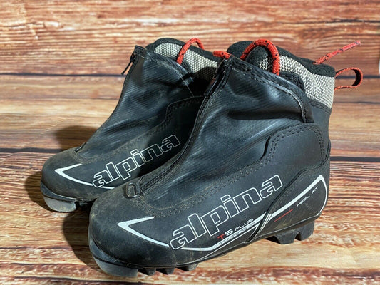 Alpina T5plus Cross Country Ski Boots Classic NNN EU 29 US 11.5 Kids A-1255