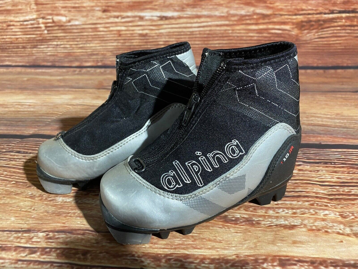 Alpina T10jr Cross Country Ski Boots Classic NNN EU 27 US 10 Kids 180mm A-1215