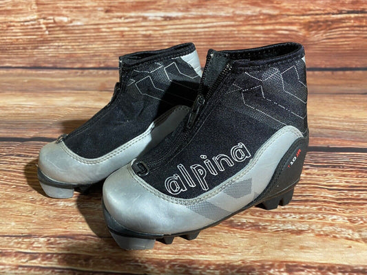 Alpina T10jr Cross Country Ski Boots Classic NNN EU 27 US 10 Kids 180mm A-1215