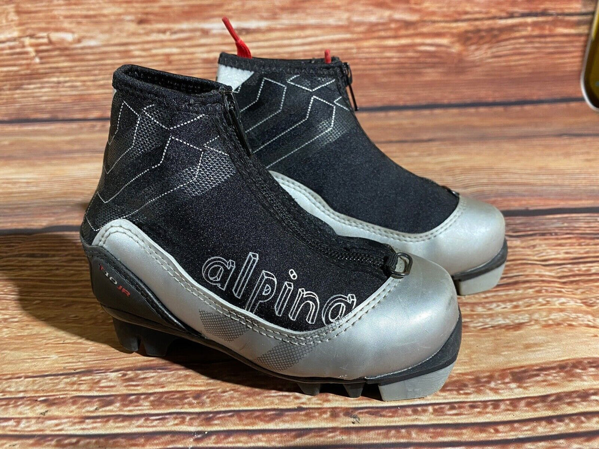 Alpina T10jr Cross Country Ski Boots Classic NNN EU 27 US 10 Kids 180mm A-1215